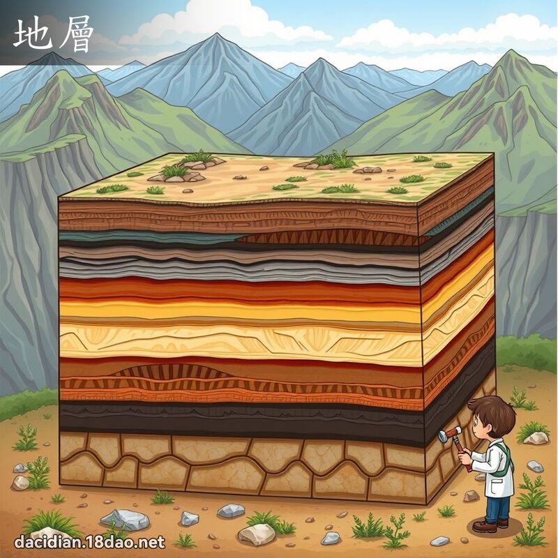 地層 - 國語大辭典配圖