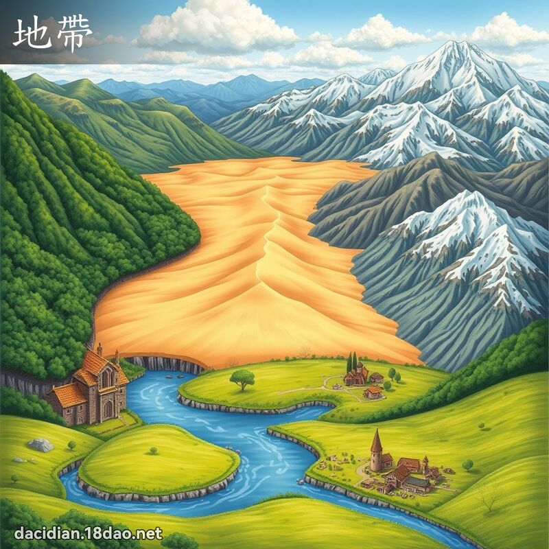 地帶 - 國語大辭典配圖