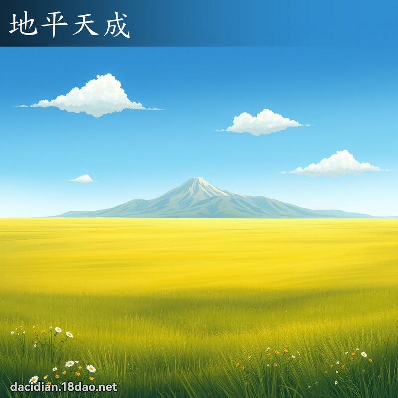 地平天成 - 国语大辞典配图