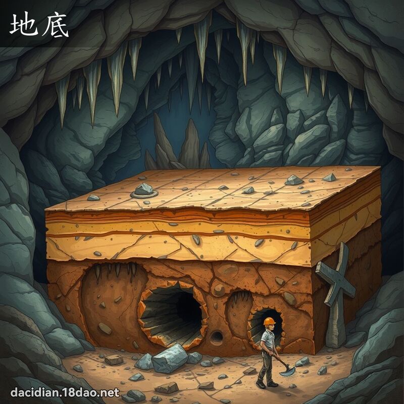 地底 - 國語大辭典配圖