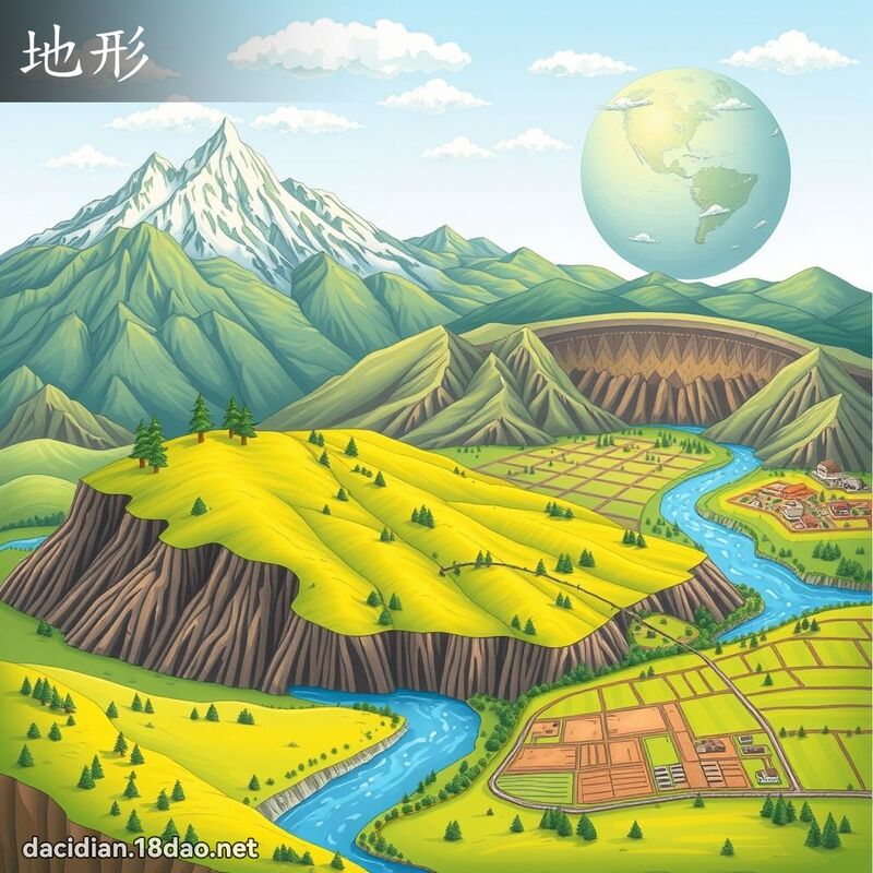 地形 - 國語大辭典配圖