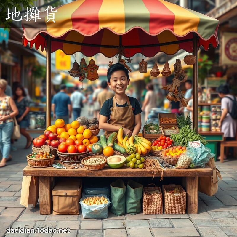 地攤貨 - 國語大辭典配圖
