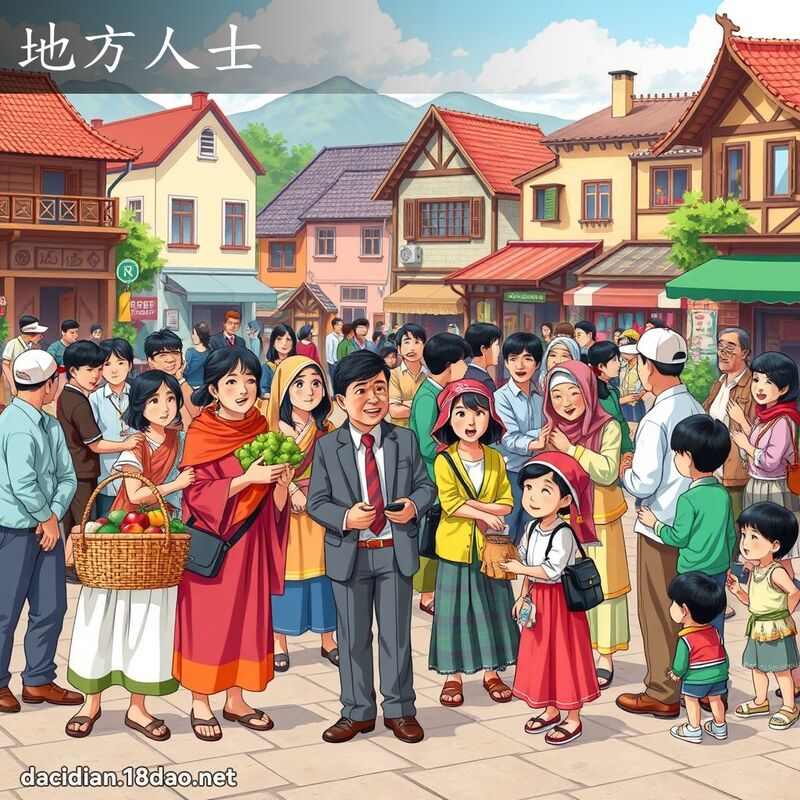 地方人士 - 国语大辞典配图