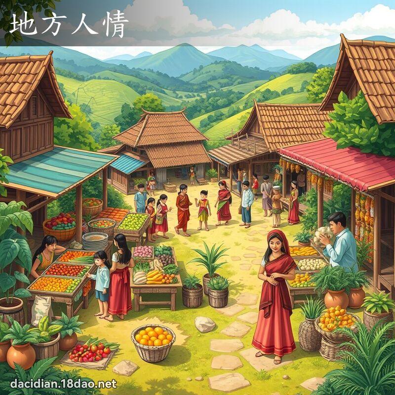 地方人情 - 國語大辭典配圖