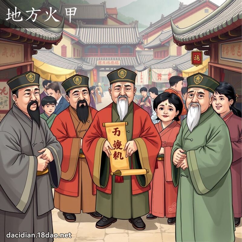 地方火甲 - 國語大辭典配圖