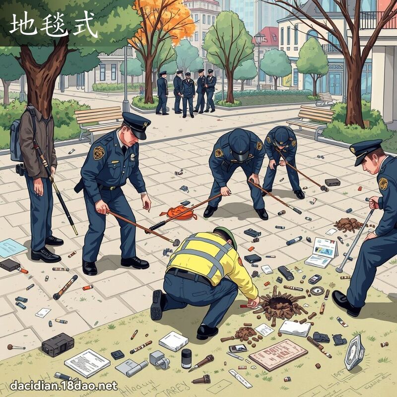 地毯式 - 国语大辞典配图
