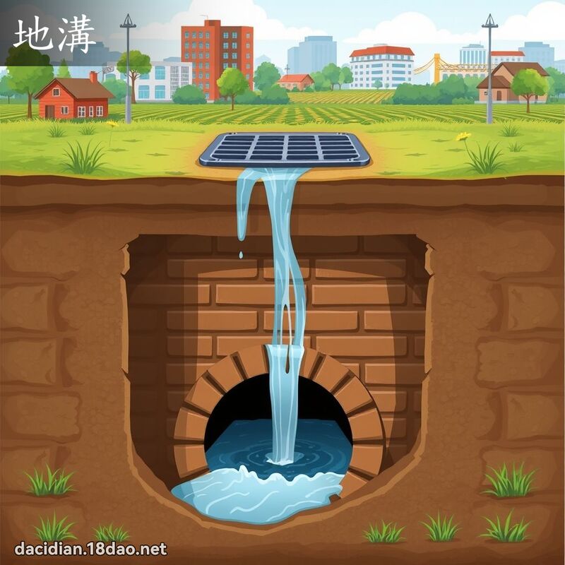 地沟 - 国语大辞典配图
