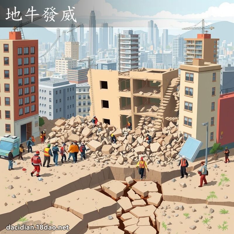 地牛發威 - 國語大辭典配圖