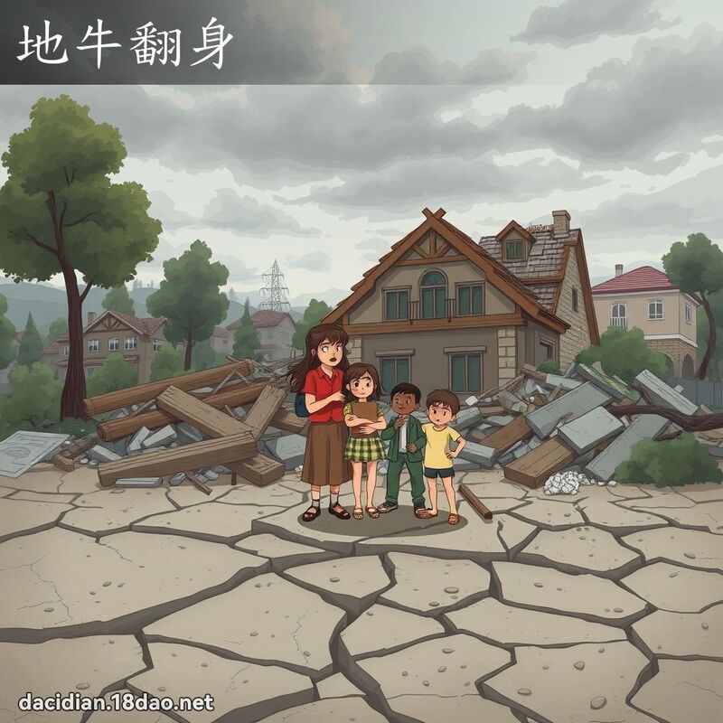 地牛翻身 - 國語大辭典配圖