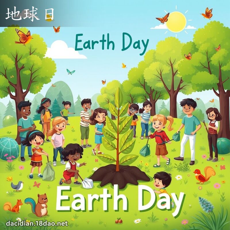 地球日 - 國語大辭典配圖