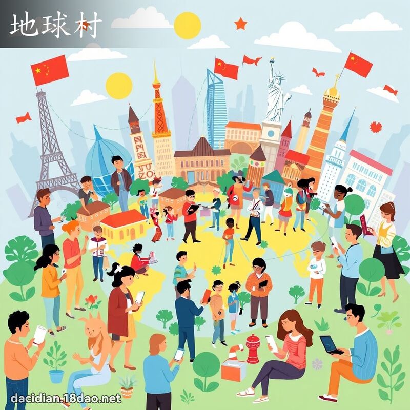 地球村 - 國語大辭典配圖