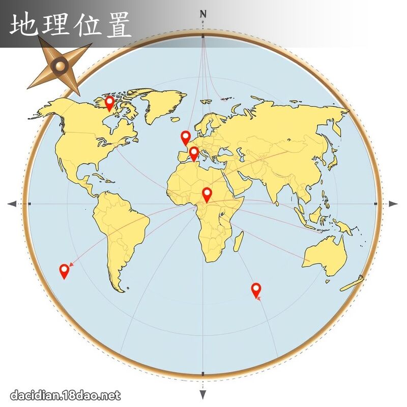 地理位置 - 國語大辭典配圖