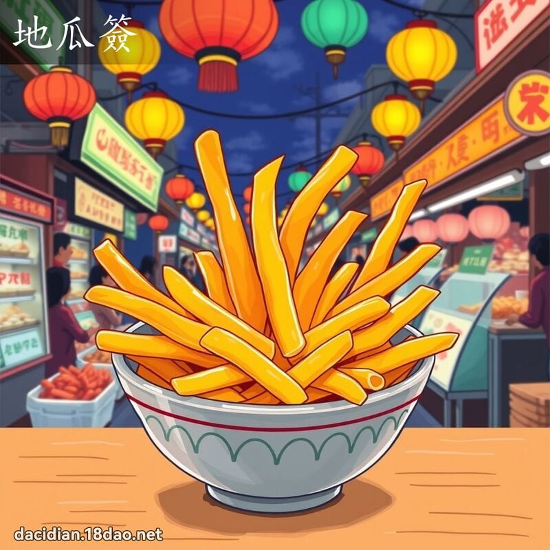 地瓜签 - 国语大辞典配图