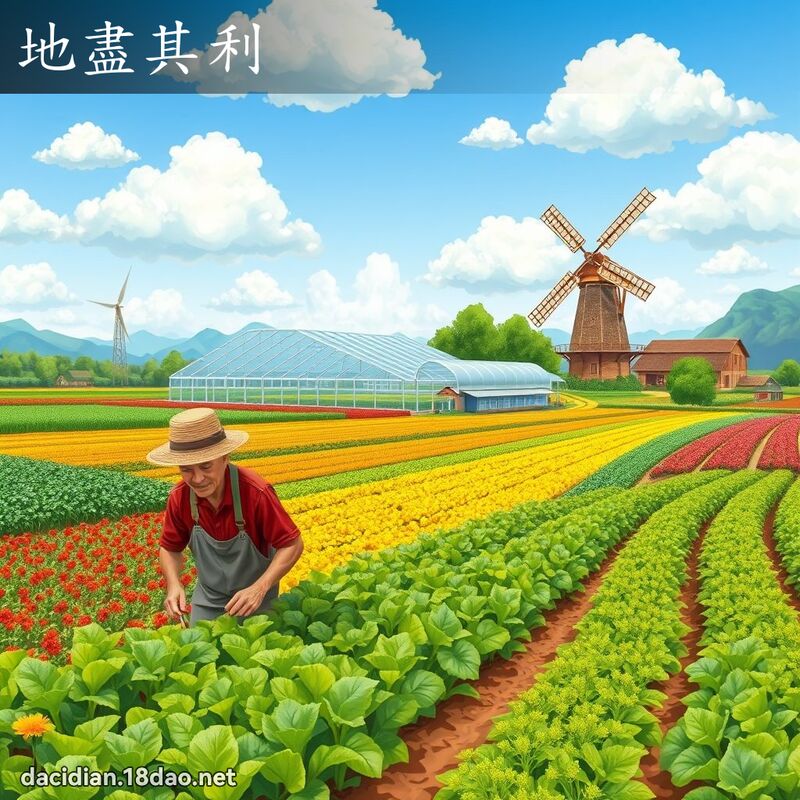 地盡其利 - 國語大辭典配圖