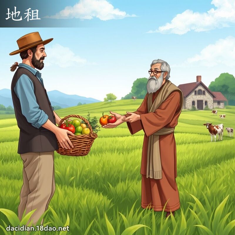 地租 - 國語大辭典配圖