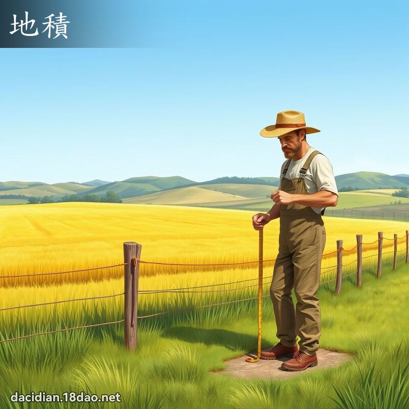 地積 - 國語大辭典配圖
