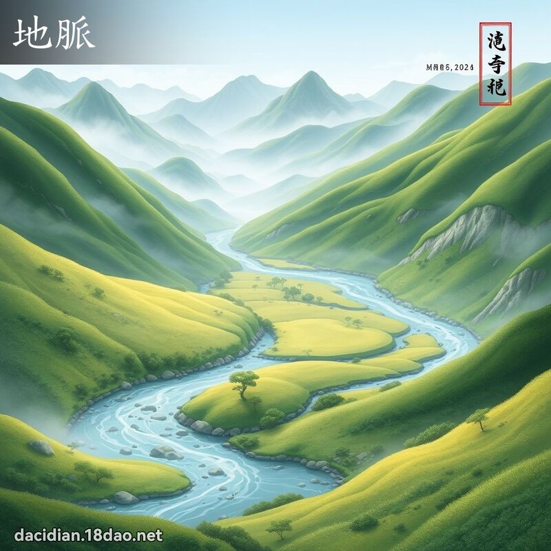 地脈 - 國語大辭典配圖