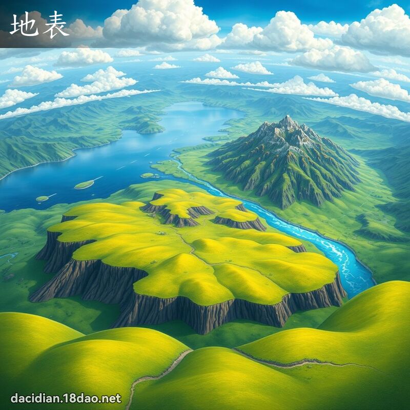 地表 - 國語大辭典配圖