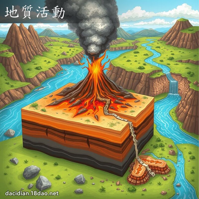 地質活動 - 國語大辭典配圖