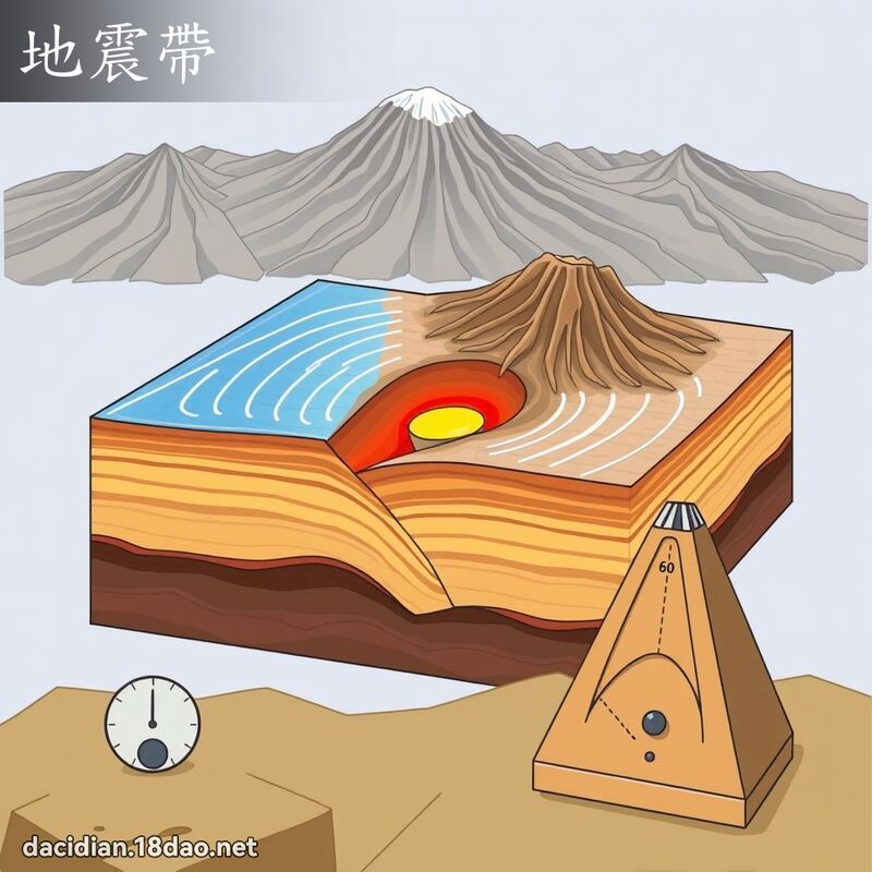 地震帶 - 國語大辭典配圖