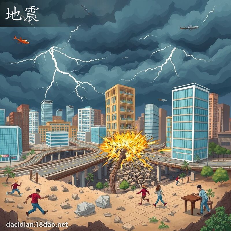 地震 - 國語大辭典配圖