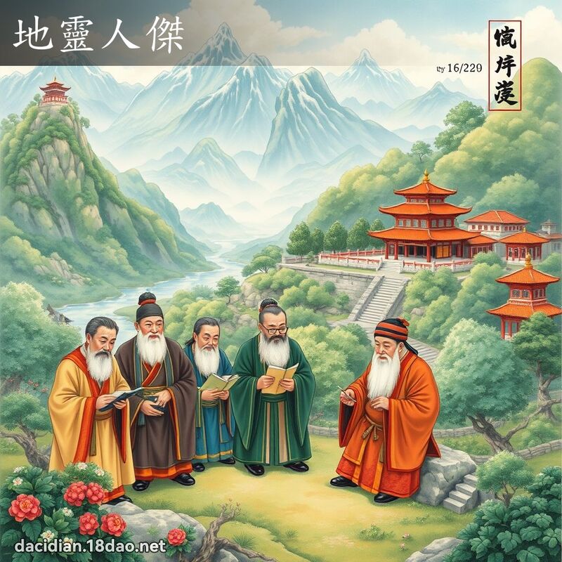 地靈人傑 - 國語大辭典配圖