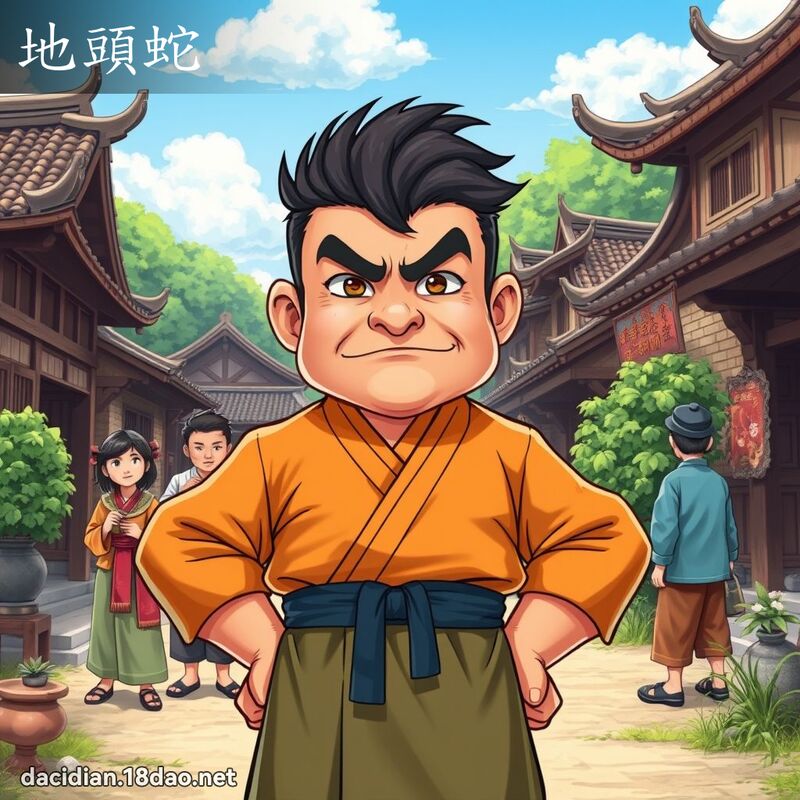 地头蛇 - 国语大辞典配图