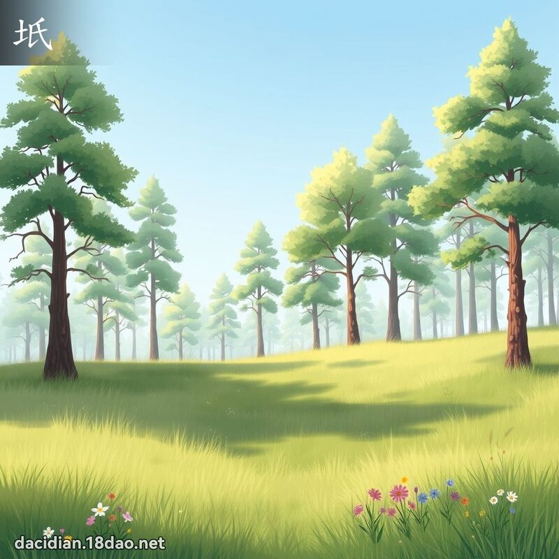 坁 - 国语大辞典配图