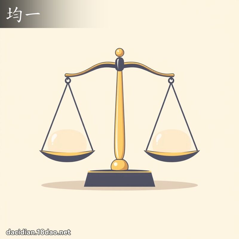 均一 - 國語大辭典配圖
