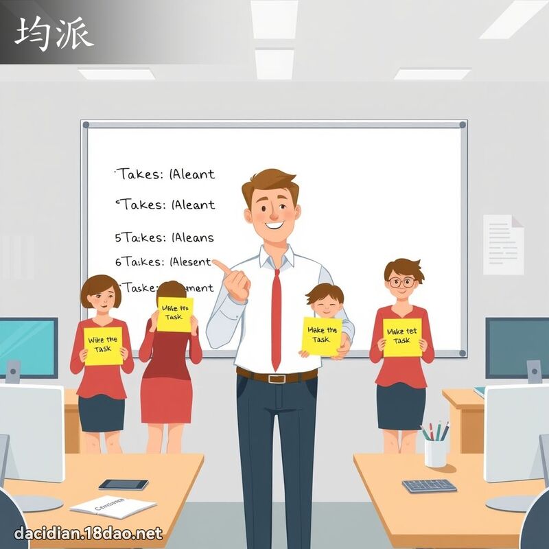 均派 - 國語大辭典配圖