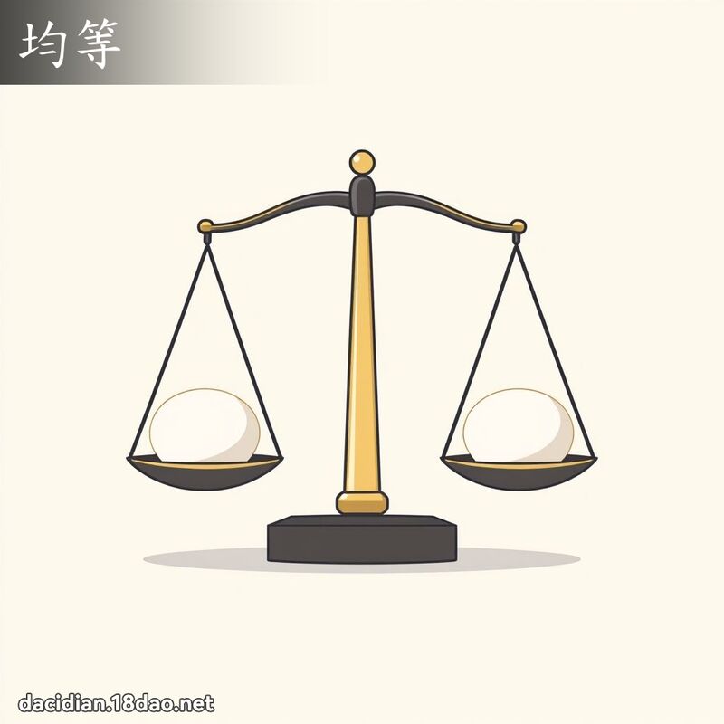 均等 - 国语大辞典配图