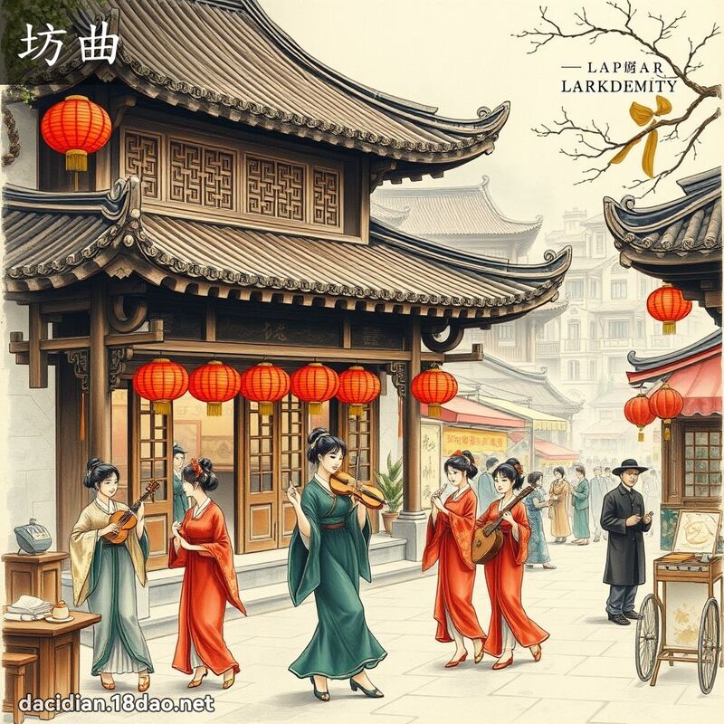 坊曲 - 国语大辞典配图