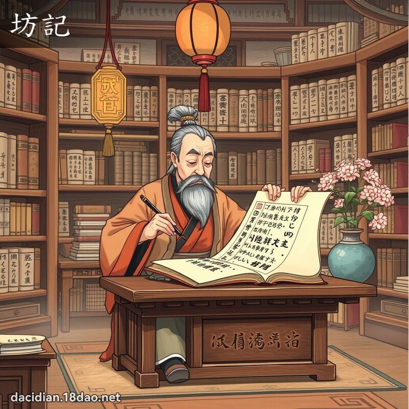 坊記 - 國語大辭典配圖
