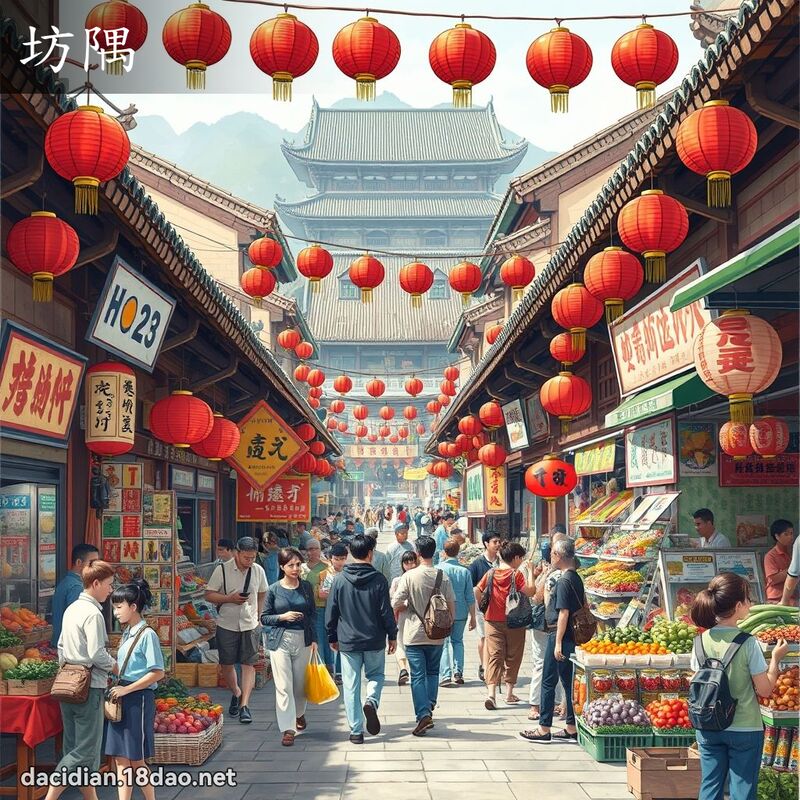 坊隅 - 國語大辭典配圖