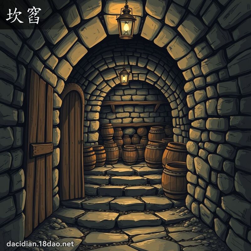 坎窞 - 国语大辞典配图