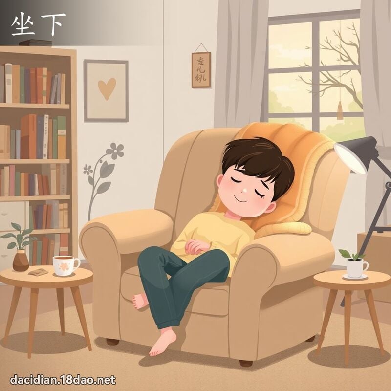 坐下 - 國語大辭典配圖