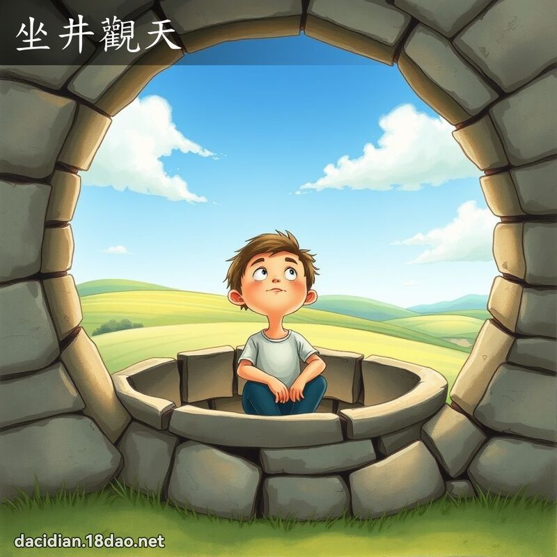 坐井观天 - 国语大辞典配图