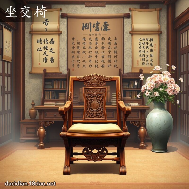 坐交椅 - 國語大辭典配圖