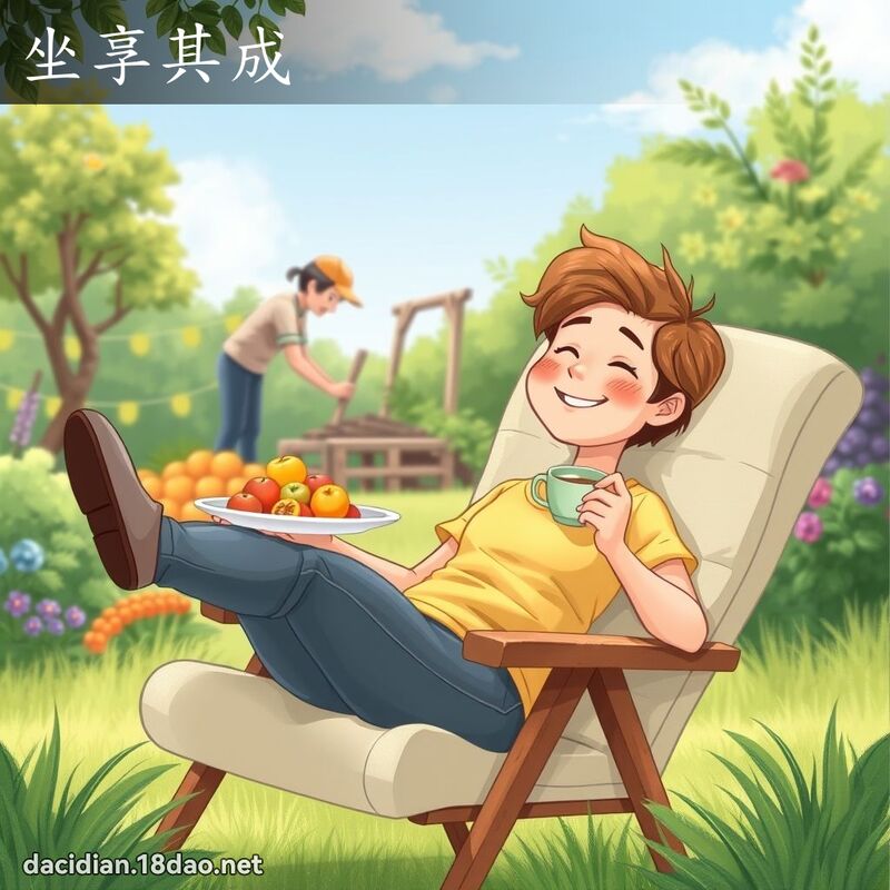 坐享其成 - 國語大辭典配圖