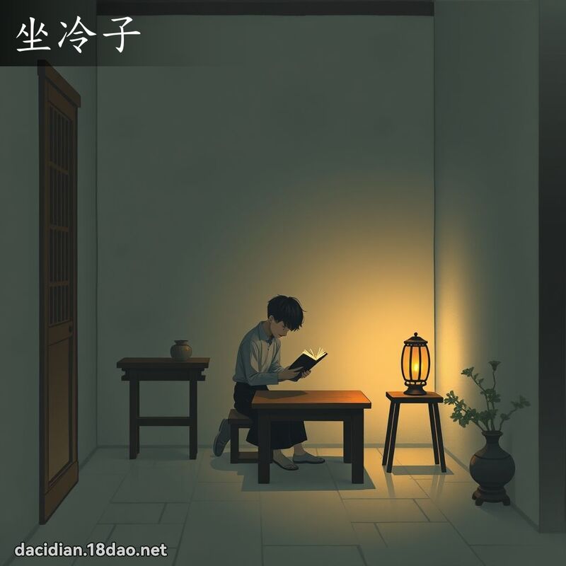 坐冷子 - 國語大辭典配圖