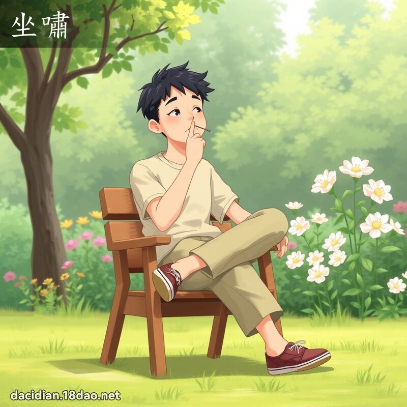 坐嘯 - 國語大辭典配圖