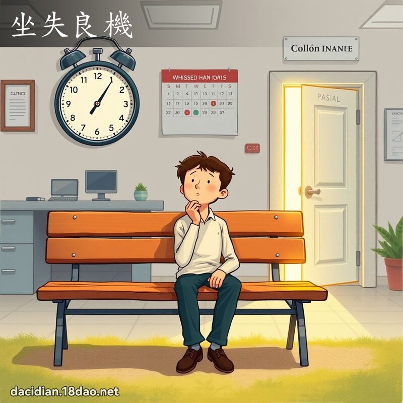 坐失良機 - 國語大辭典配圖