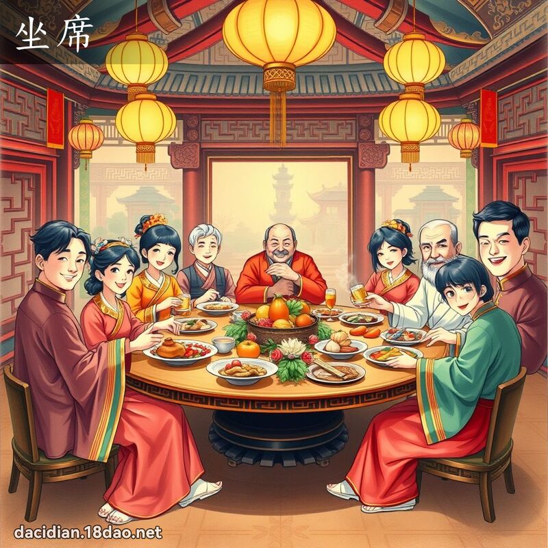 坐席 - 国语大辞典配图