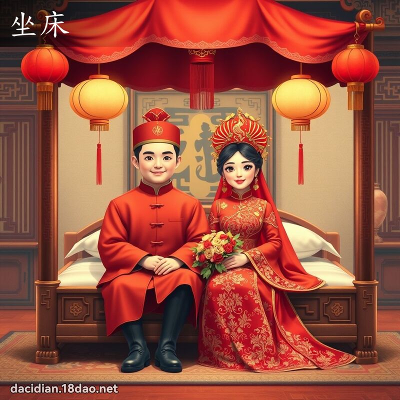 坐床 - 國語大辭典配圖