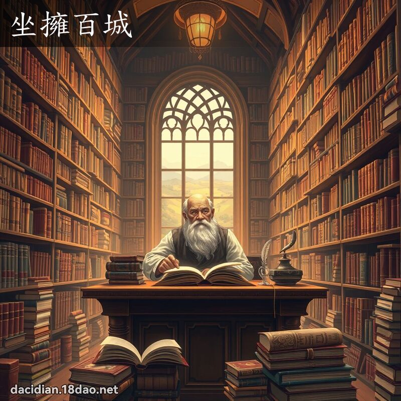 坐拥百城 - 国语大辞典配图
