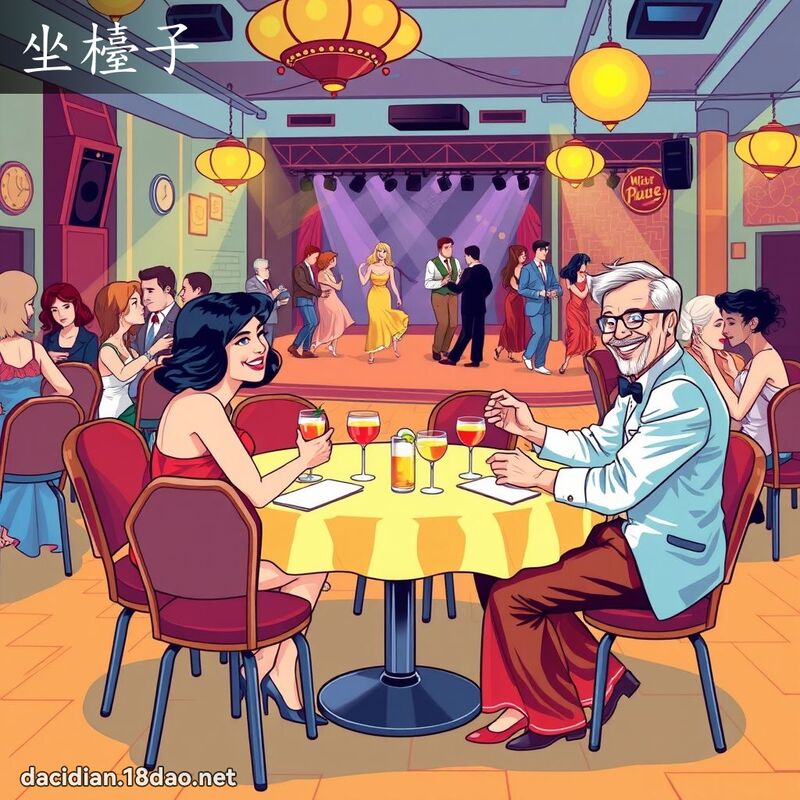 坐台子 - 国语大辞典配图