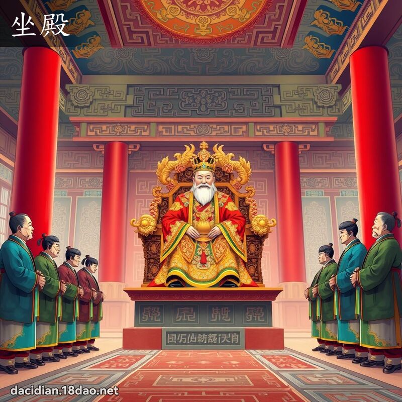坐殿 - 國語大辭典配圖