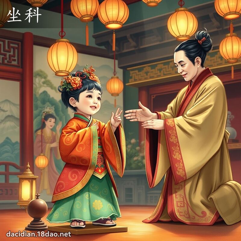 坐科 - 國語大辭典配圖