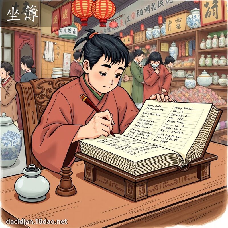 坐簿 - 國語大辭典配圖