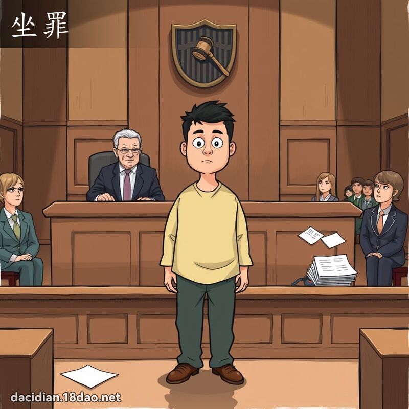 坐罪 - 國語大辭典配圖